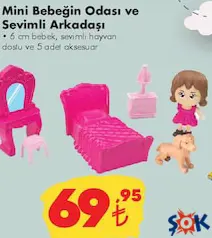 OYUNCAK MİNİ BEBEĞİN ODASI VE SEVİMLİ ARKADAŞI